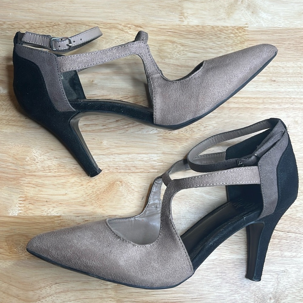 Impo strap faux Suede multi color heels Tibby Impo Heel